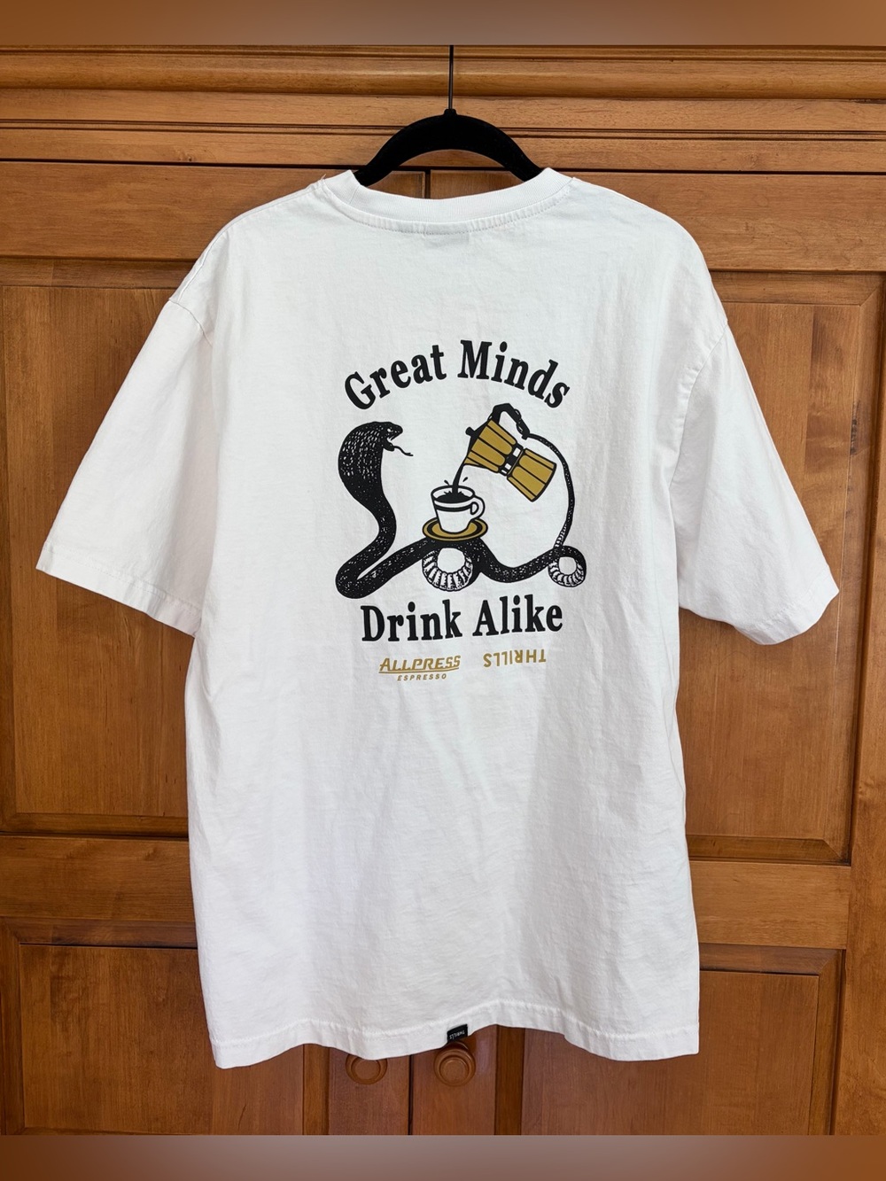 Thrills x Allpress Espresso Oversized Pocket Tee
